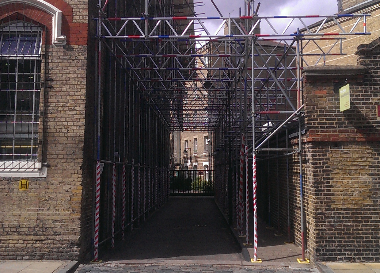 Red & Blue Scaffolding example